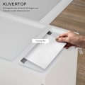 Pikkukuva 4 / 10: Rootz pyörivä kaappi 3 laatikolla - Toimistosäiliö - Arkistokaappi - Helppo koota - Jauhemaalattu teräs - Valkoinen - 30 cm x 50 cm x 53,5 cm