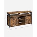 Pikkukuva 7 / 8: Rootz Vintage ruskea-musta TV-taso - Viihdekeskus - Mediakonsoli - Lastulevy ja teräs - 40cm x 147cm x 76cm - Max. Kantavuus 91kg