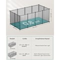 Miniatyrbillede 7 af 8: Rootz DIY Grå Storage Cube Organizer - Plasthylde - Modulære reoler - Nem montering - Letvægts - Alsidig - 125 cm x 63 cm x 42 cm