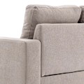 Miniatyrbillede 5 af 6: Rootz 3-personers hjørnesofa - Linnedlook - Vendbar chaiselong - Gummitræ - Lysegrå - 193x136x85 cm