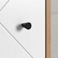 Pikkukuva 10 / 10: Rootz Tall Bathroom Cabinet - Storage Unit - Washroom Organizer - Bath Furniture - Towel Stand - Shelving System - White Matt Lacquer with Artisan Oak
