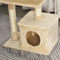 Miniatyrbild 3 av 10: Rootz skrapstolpe - Cat Tree Tower - Sisal Cat Tree - Sisal skrapstolpar - Beige - 50 x 30 x 80 cm