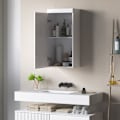 Miniatyrbillede 2 af 11: Rootz to -trins badeværelsesskab - badeværelse akkord - vægmonteret - rumbesparende design - 37,2L x 24,5b x 76,8h cm