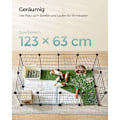 Miniatyrbillede 4 af 8: Rootz Black Metal Grid Storage Organizer - Wire Grid Rack - Grid Panel Organizer - Holdbar ABS-plastik - Alsidig opbevaringsløsning - Nem montering -