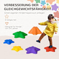 Miniatyrbild 7 av 10: Rootz Stepping Stones för barn - Balansstenar - Lekset - Halkfritt - Stapelbar - 3 storlekar - Upp till 80 kg - Inomhus/Utomhus - 23cm x 23cm x 4cm, 3