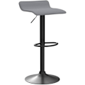 Miniatyrbild 5 av 9: Rootz Ergonomic Barstol i konstläder - Justerbar i höjdled - 360° vridbar - Köksbänkspall - 38,5 cm x 39 cm - Svart/Grå