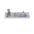 Pikkukuva 1 / 4: Rootz Baby Room Wall Shelf - Bookcase - Display Rack - Nursery Ledge - Storage Unit - Child's Bookshelf - Wall Organizer - White - 90 x 23 x 20 cm