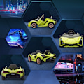 Miniatyrbillede 9 af 10: Rootz elbil til børn - Ride-On Car - Realistisk design, integrerede gadgets - 2 køretilstande - LED-lys - Fjernbetjening - 108L x 62W x 40H cm