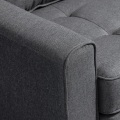 Miniatyrbild 4 av 5: Rootz Bäddsoffa - Hopfällbar soffa - 2-sits bäddsoffa i tyg - Soffa - Soffa - Med sovfunktion - Soffset - Grå - 147,5 x 75 x 85 cm