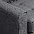 Miniatyrbillede 4 af 5: Rootz Sovesofa - Foldesofa - 2-personers stofsovesofa - Sofa - Sofa - Med sovefunktion - Sofasæt - Grå - 147,5 x 75 x 85 cm