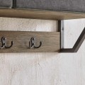 Miniatyrbillede 7 af 8: Rootz Væg Knagerække Væg - Entre Væghylde - Opbevaringsskab med 3 kurve 7 kroge - B100 x D20 x H30cm