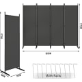 Miniatyrbillede 3 af 8: Rootz Premium foldbar privatskærm - Rumdeler - Udendørs skillevæg - Holdbar polyester - Alsidig og bærbar - Nem installation - 223 cm x 172 cm