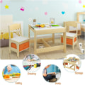 Miniatyrbillede 5 af 8: Rootz multifunktionelt børnebordsæt - Aktivitetsbord - Legebord - Dobbeltsidet bordplade - Rigelig opbevaring - Nem montering - Holdbar MDF - 60 cm x