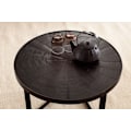 Miniatyrbild 5 av 7: Rootz Industrial Design Soffbord - Runt bord - Triangulär stomme - Handgjorda - Mangoträ - Unikt - 58cm x 58cm x 40cm