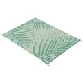 Miniatyrbild 1 av 5: Rootz Utematta - Uteplatsmatta - Väderbeständig - Modern design - Non-woven - Grön + Kräm - 365 cm x 274 cm x 0,3