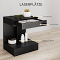 Miniatyrbillede 4 af 11: Rootz Bedside Table - Side Bord - Sofabord - Skjult skuffe & opbevaring - 40L x 30W x 46H cm