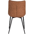 Miniatyrbild 5 av 8: Rootz matstolsset - Snygga sittplatser - Bekväma stolar - konstläder - Ergonomisk design - Slitstark metallram - 46cm x 40,5cm x 85,5cm