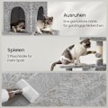 Miniatyrbillede 4 af 5: Rootz Cat Scratching Post - Cat Tree - Kitty Tower - Plush Cover - 143 cm High - Cuddly Cave - Relaxation Platform
