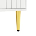 Miniatyrbild 8 av 11: Rootz White Sideboard - Buffet Cabinet - Lagringsenhet - Elegant design, enkel rengöring, MDF, 152 cm x 40 cm x 75 cm