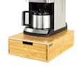 Miniatyrbillede 1 af 6: Rootz Kaffemaskine Stand & Kaffe Pod Kapsel Teposer Skuffe Box Holder Skab-Bambus