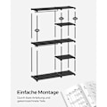 Miniatyrbillede 7 af 8: Rootz sort 2-delt sæt campingstol - udendørs stol - bærbare stole - ikke-vævet stof - letvægts - holdbar - nem at samle - 43 cm x 124 cm x 182 cm