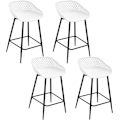 Miniatyrbild 1 av 8: Rootz Hollow Back Barpall Set - Counter Chair - High Back Chair - PP Material - Ergonomisk design - 47cm x 84cm x 48,5cm
