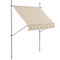 Miniatyrbild 6 av 6: Rootz fristående manuell terrass markis - balkong markis - utdragbar markis - UV30+ skydd - 2,5 m x 1,2 m x 2,1-3 m