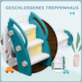 Miniatyrbild 6 av 10: Rootz Toddler Slide - Indoor Slide - 7-i-1 lekset - Accelerationszon - Bridge Walkway - Förvaringskorgar - 178L x 177W x 99H cm
