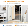 Miniatyrbild 2 av 5: Rootz PawHut Dörrport med kattlucka - Säkerhetsgrind för husdjur - Justerbar husdjursbarriär - Maximal säkerhet - Automatisk stängning - Enhandsmanövr