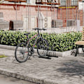 Pikkukuva 8 / 8: Rootz-pyöräteline - Pyörän pysäköintiteline - 2 polkupyörän säilytyspaikkaa - Heavy Duty - 61 cm x 57 cm x 54 cm - Ulkokäyttöön sisätiloissa - Silitys