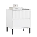 Miniatyrbillede 1 af 8: Rootz Bedside Table - Nightbord - End Table - Organized Storage - 40x48x40cm - Industrial Style - Safe & Sturdy MDF