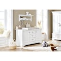 Pikkukuva 3 / 4: Rootz Emilia Extra Wide Changing Unit - Baby Dresser - Taimitarhakaappi - Monipuolinen varastointi - 150 cm x 78 cm x 101cm