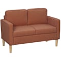 Miniatyrbillede 10 af 11: Rootz Two Seater Sofa - Mini Couch - Loveseat - Storage Race Efficiency - 117 x 63 x 79 cm lyserød