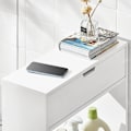 Pikkukuva 3 / 6: Rootz kylpyhuoneen wc-paperirulla Holde-kylpyhuoneen hylly kapea hylly Säilytyskaappi- L55 x S20 x K60cm