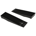 Miniatyrbild 9 av 11: Rootz Ramp - Tröskelramp - Trottoarramp - Gummiramper - Antisladdramper - PP - Svart - 70 x 20 x 8 cm