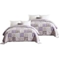 Miniatyrbillede 1 af 9: Rootz Luxurious Patchwork sengetæppe - Dyne - Dyne - Vendbart design - Kan maskinvaskes - Holdbar polyester - Fås i flere størrelser (150x200cm, 170x2