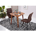 Miniatyrbillede 5 af 6: Rootz værelses spisebord Sheesham 80x78x80 cm massivt træbord - Designer køkkenbord træ - Massivt træbord Rustikt - Spisebord Massivt ægte træ Moderne