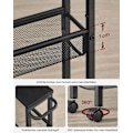 Miniatyrbillede 5 af 6: ROOTZ 4 NIVEAU TROTING TROLLEY - ROLLING CART - Opbevaringsarrangør - Wooden Chipboard - 13 x 45,4 x 77 cm