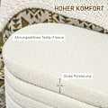 Pikkukuva 5 / 10: Rootz pehmustettu sänkypenkki - säilytysarkkupenkki - ikkunalaudoituspenkki - Teddy fleece -päällinen - eukalyptuspuu - 116 cm x 41 cm x 40,5 cm