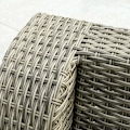 Pikkukuva 7 / 8: Rootz Polyrattan puutarhakalusteet - Puutarhakalusteet - Puutarhasetti - Loungesetti - Olohuoneen kalusteet Sivupöydällä - Alumiiniset tyynyt - Vaalea