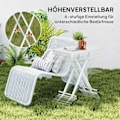 Miniatyrbillede 5 af 10: Rootz Garden Bord - Bærbart udendørs bord - Bistrotisk terrassebord - Rumbesparende design - 76 cm x 50 cm x 74 cm