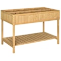 Pikkukuva 6 / 7: Rootzin nostettu sängyn istutuslaite hyllyllä - puutarhan istutus - kuusen istutuslaatikko - kastelun sisääntulot - 110L x 46W x 76H cm