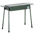 Miniatyrbillede 1 af 5: Rootz Kulgrill - BBQ Grill - Grillrist - Trækulsrist - Sidekurv - Rustfrit stål - Mørkegrøn - 77 x 30 x 70 cm