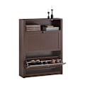 Miniatyrbillede 1 af 7: Rootz skoskabsorganisering - Skostativ - Skoopbevaring - Inkluderer ekstra rum - 80 cm x 110 cm x 24 cm - MDF-materiale