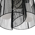 Pikkukuva 5 / 8: Rootz Kattovalaisin - Tunnelmavalaistus - E27 - 2-liekki - 40W - Musta - Hopea - 47,5 x 47,5 x 33 cm