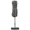 Miniatyrbillede 6 af 11: Rootz Parasol med Parasol Stand - Grå - Stål, Polyester, Abs - cm x cm x 94,48 cm