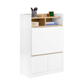 Miniatyrbillede 1 af 8: Rootz multifunktionel foldet skrivebord - konvertibel hylde - bærbar bord - rigelig opbevaring - 63x93x67 cm - pladsbesparende løsning