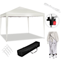 Pikkukuva 4 / 9: Rootz Gazebo Pop-Up -teltta - Vedenpitävä pagodi - Aurinkosuojakatos - UV- ja sadesuoja - Helppo asennus - Säädettävä korkeus - 3 m x 3 m - Beige