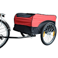 Miniatyrbillede 4 af 6: Rootz Cykeltrailer - Rød, Sort - Stål, Stof - 51.181 cm x 30.32 cm x 25.59 cm