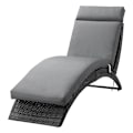 Miniatyrbillede 7 af 7: Rootz liggeunderlag - Solsengeunderlag - Havesengeseng - Pude - Polyester/PP fyld - Mørkegrå - 196 x 55 x 8 cm